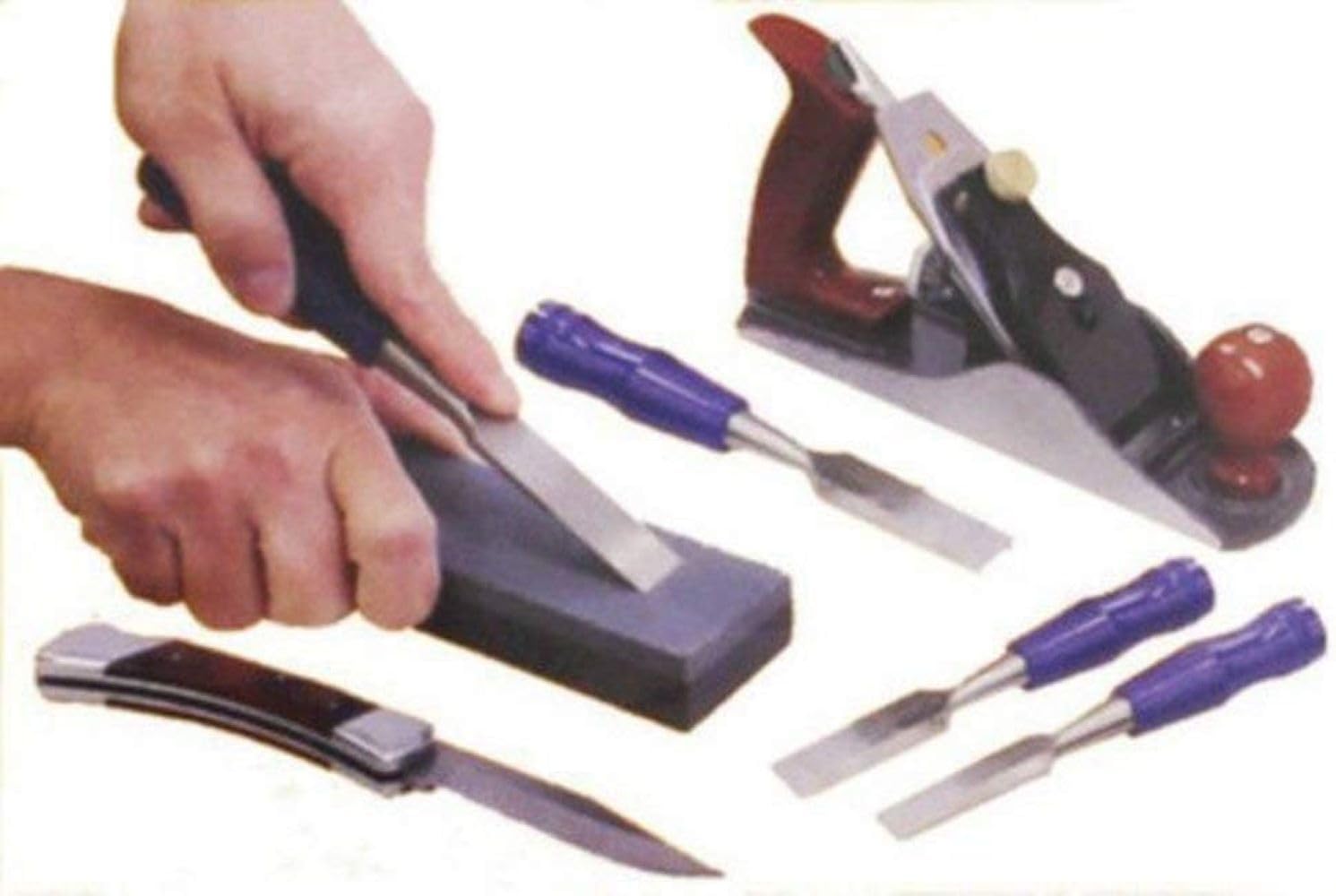 Lansky 8" Dual Grit Combo Bench Stone Knife Sharpener: Coarse (120) & Medium (600) Grit Alumina-Oxide - LCB8FC - Image 3