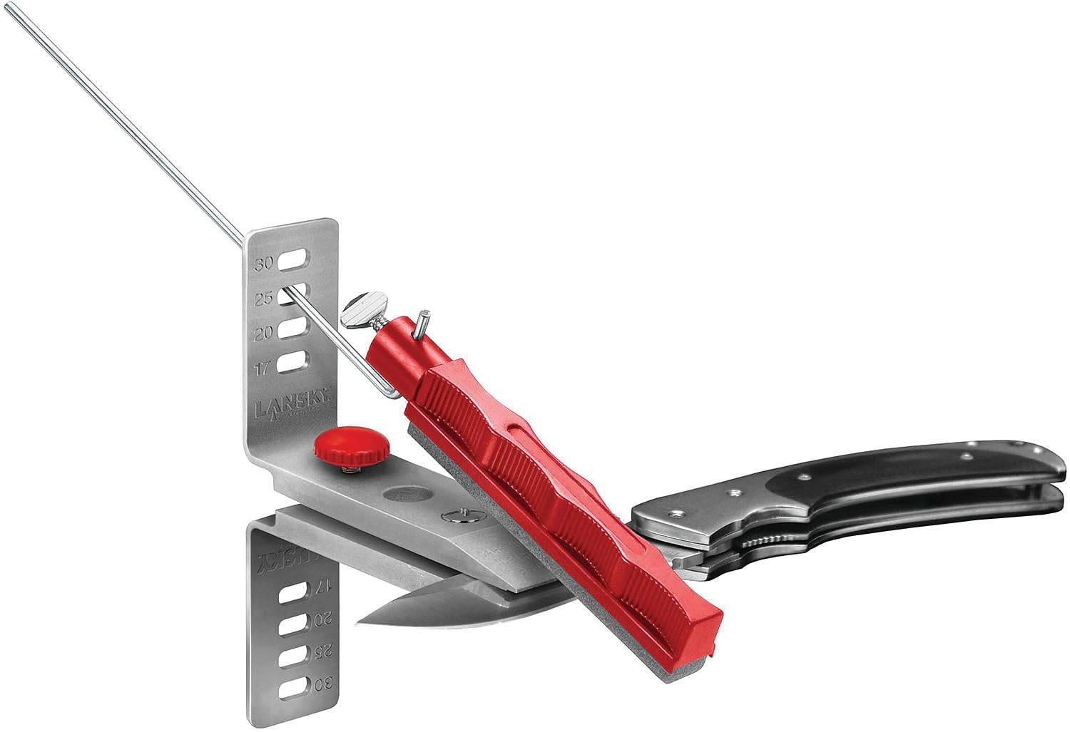 Lansky Deluxe Knife Sharpening System: 5-Stone Ceramic Knife Sharpener Kit with Honing Oil - LKCLX - Image 3